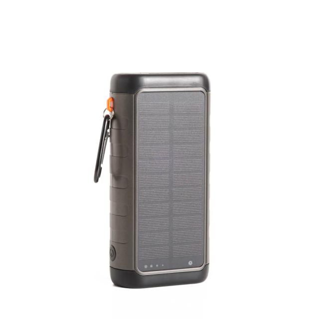 Powerbank för beredskap – 30 000 mAh (Solcell, Vev & Snabbladdning)